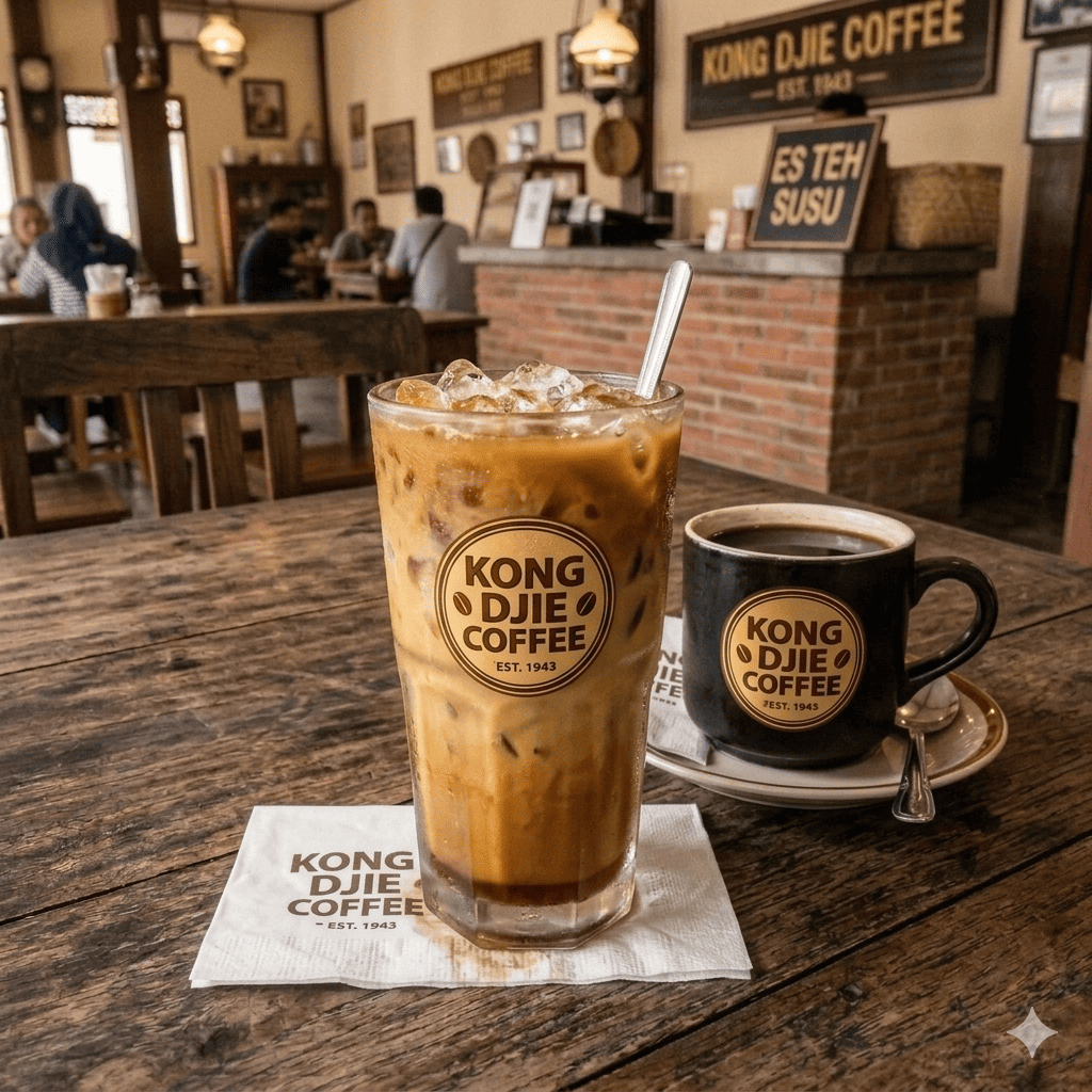 Es Teh Susu Kedai Kopi Kong Djie